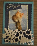 carte de Noël 3D chat 004