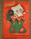 carte de Noël 3D chat 016