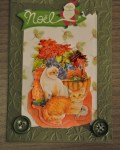 carte de Noël 3D chat 032