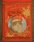 carte de Noël 3D chat 037