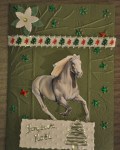 carte de Noël 3D cheval 005