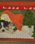 carte Noël 3D chien 021