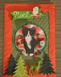 carte de Noël 3D chat 026